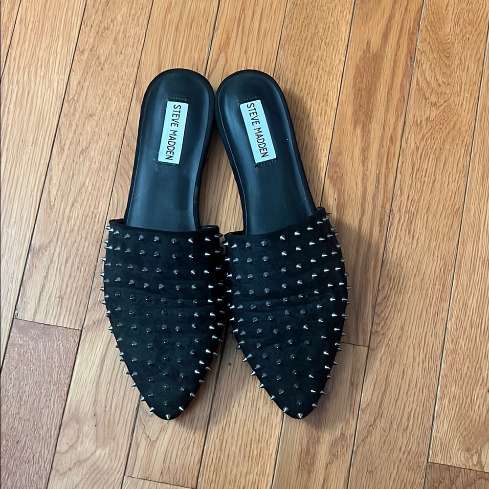 Steve Madden Black Studded Women's Shoes